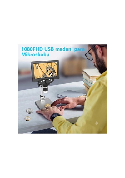 1000x Dijital 1080p 4.3 İnç Lcd Ekranlı Usb Hd Mikroskop