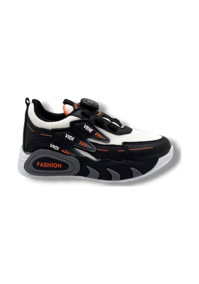Pro Kids 5004-26 Anorak Akıllı Bağcıklı Anatomik Çocuk Sneaker Siyah Beyaz
