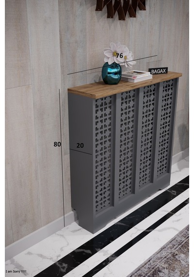 Dekoratif Petek Dolabı Kalorifer Peteği Kapatma Ünitesi Modern Tasarım İç Ölçü 76 Cm Dış Ölçü 80 Cm Petek 76 Antrasit Üstü Çam D8 Dekoratif Petek Dolabı Kalorifer Peteği Kapatma Ünitesi Modern Tasarım İç Ölçü 76 Cm Dış Ölçü 80 Cm Petek 76 Antrasit Üstü Çam D8