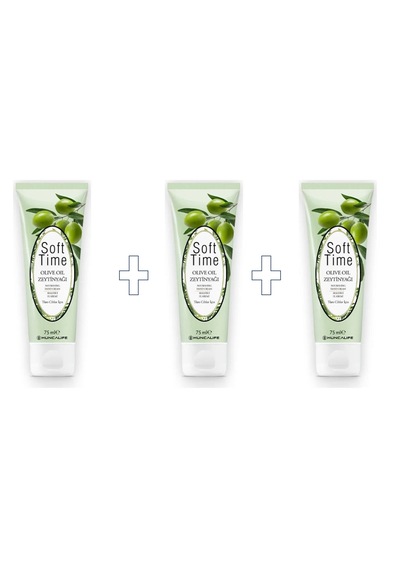 Hunca Soft Time Zeytinyağlı Besleyici El Kremi 3 x 75 ML