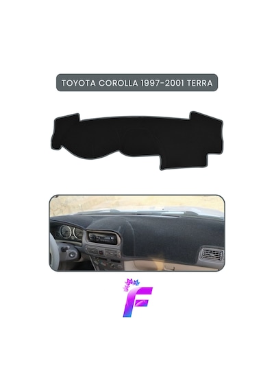 Toyota Corolla Terra 1997-2001 Torpido Örtüsü Güneşten Korur Kolay Montaj Tam Uyum B20 Gri