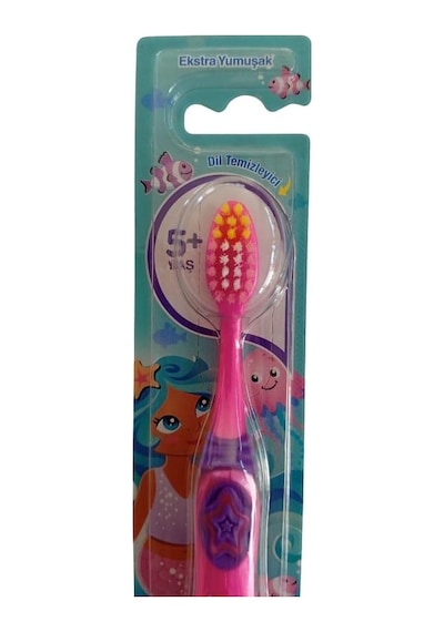 Colgate Pembe Deniz Kızı Çocuk Diş Fırçası 5+ Yaş Ekstra Yumuşak Kıllı