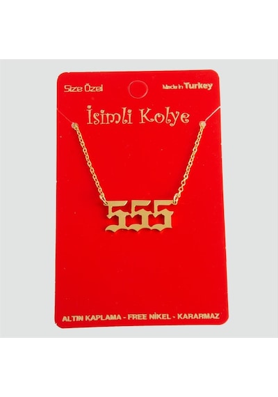 Uğurlu - 458 - Rakamlar Uçlu - Csmo-tex - Kolye 5 altın