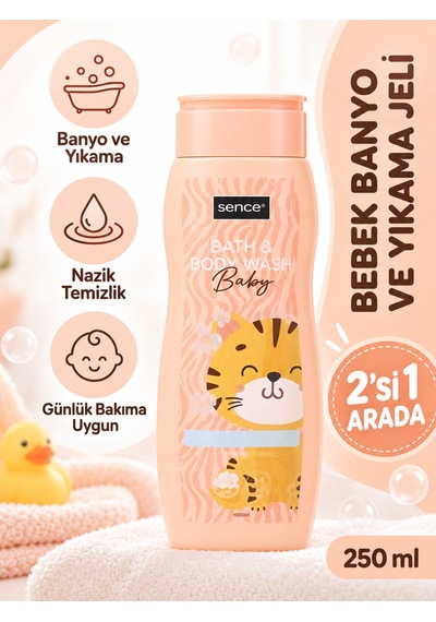 Sence Bebek Banyo Ve Yıkama Jeli 2'si 1 Arada 250ml Diğer