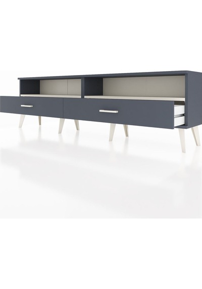 Arges Tv Ünitesi 2 Raflı 2 Çekmeceli 176x30x51 Antrasit-aytaşı/antrasit Aytası/antrasıt Arges Tv Ünitesi 2 Raflı 2 Çekmeceli 176x30x51 Antrasit-aytaşı/antrasit Aytası/antrasıt
