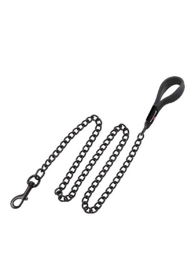 Nunbell Yumuşak Tutmalı Zincir Köpek Gezdirme Tasması 2,5 Mm X 120 Cm Si̇yah