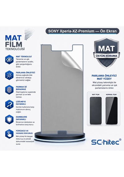 Schitec Sony Xperia-xz-premium Mat Hidrojel Ekran Koruyucu Film 04443810