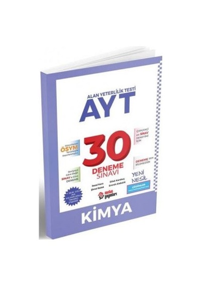 Metin Ayt Kimya 30 Deneme Sınavı