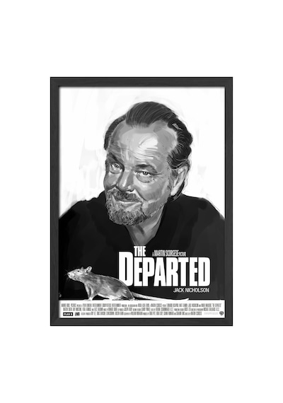 Köstebek Siyah Ahşap Çerçeveli Poster, Dekoratif Film Duvar Tablosu