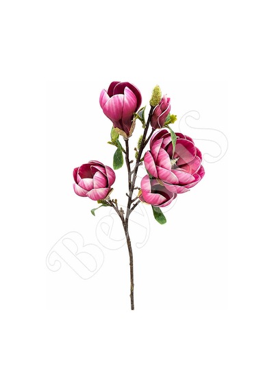 Yapay Manolya Buketi 90 Cm Fuşya