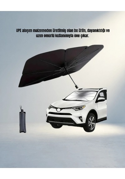 Pratik Katlanabilir Oto Güneşlik 125x65 Cm Sedan Suv