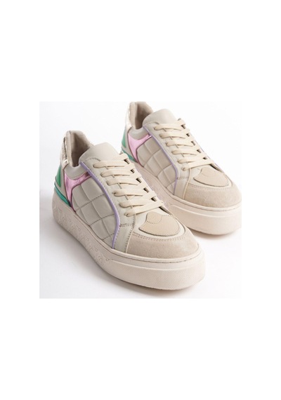 Mubiano Hakiki Deri Collection Kadın Spor Ayakkabı & Sneaker Bej -mcrgn6062-bj Bej