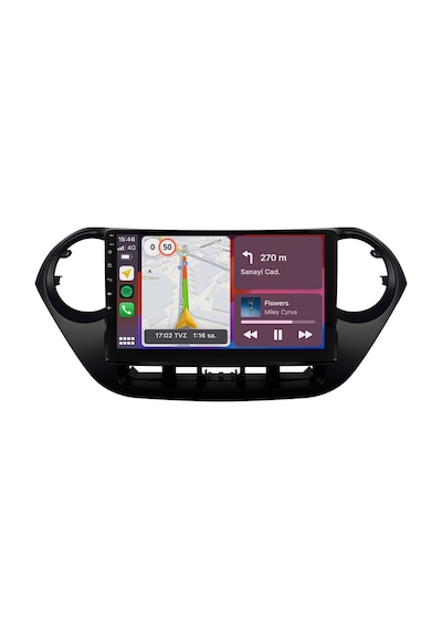 Hyundai I10 Android Multimedya Sistemi 2012-2018 4gb Ram, 64gb Hafıza, Bluetooth, Carplay & Android Auto Kamera  9"