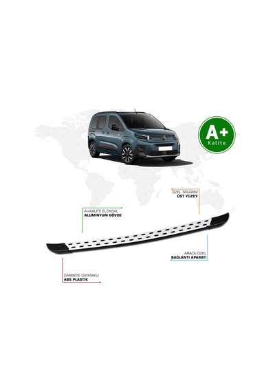 Citroen Berlingo Arka Basamak Kısa Şasi 2024 Model Ve Sonrası Trimline