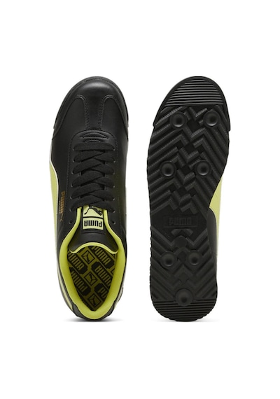 Puma Erkek Siyah-sarı Roma Basic Sneaker Ayakkabı 36957153 Siyah - Sarı