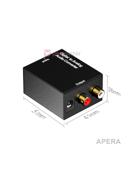 Dijitalden Analoğa Ses Dönüştürücü Optik Toslink Coaxial To Rca L/r Çevirici Adaptör Sadece Tek Yönlü Tv Amfi Ses Sistemi Uyumlu Cn06
