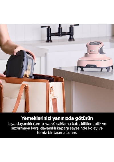 Ninja Crispi 4 in 1 1700 W Taşınabilir Cam Hazneli Pişirme Sistemi
