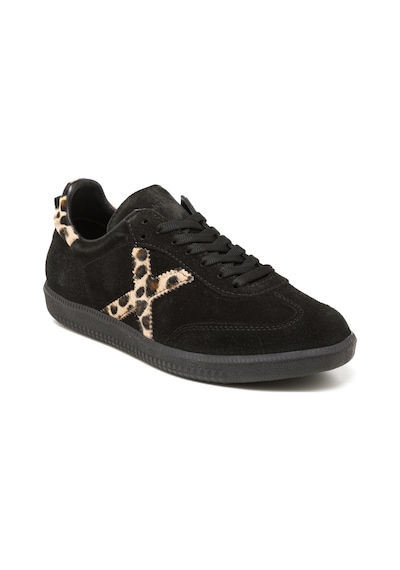 Sneaker Günlük Kadın Rc-25y-088-m-vade John May Siyah Süet-leopar Siyah