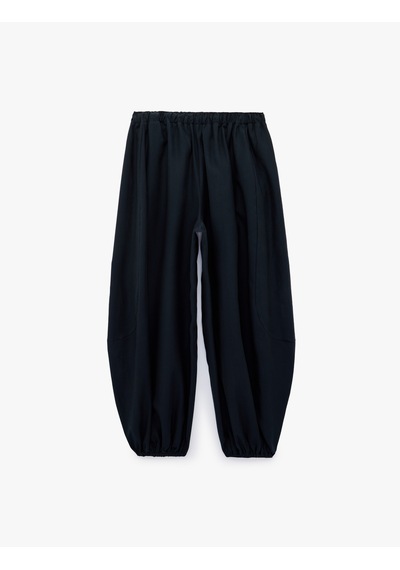 Koton Beli Lastikli Harem Pantolon Lacivert 6sak40157ew