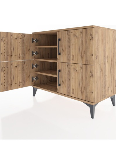 Hyperion Şifonyer 4 Raflı 4 Kapaklı 88x44x80 Çam-çam Çam