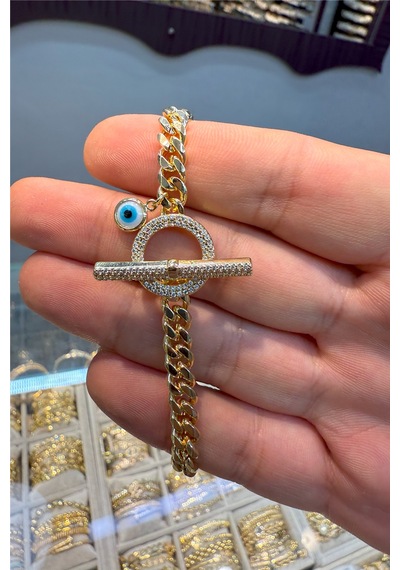 14 K Yeşil Altın Renk Xuping Vip Bileklik