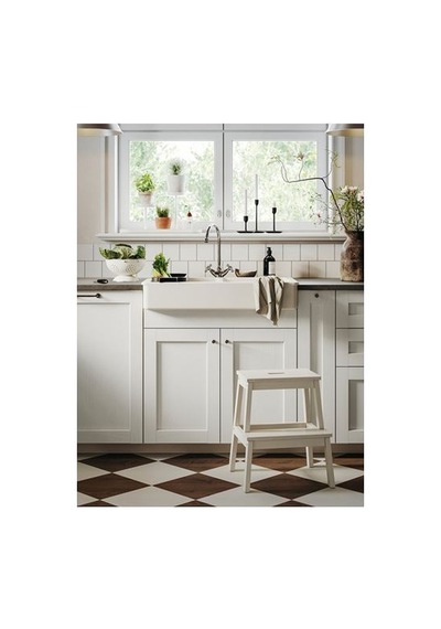 Ikea Bekväm Basamaklı Tabure, Beyaz, 50 Cm