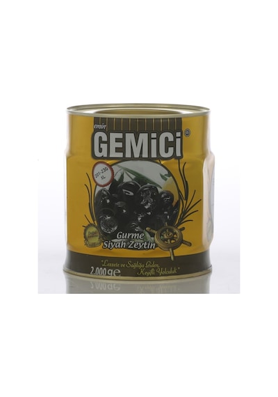 Gemici Zeytinleri Gurme Siyah Zeytin 2 x 2 KG