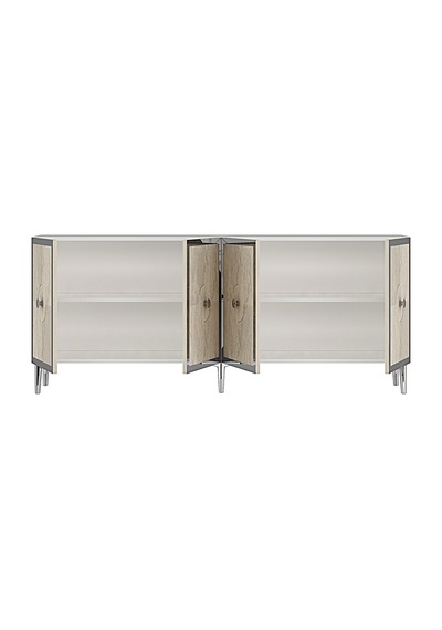 Ka1811btg Pega Konsol ,tv Sehpası Beyaz-traverten-gold 180cm