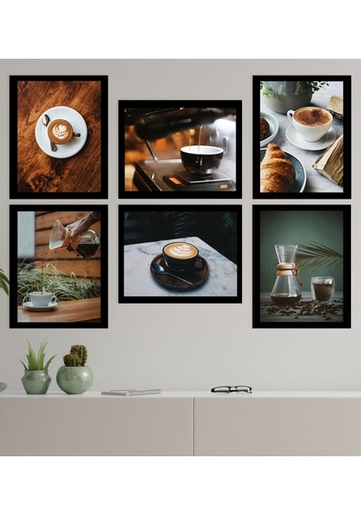 Bk Gift 6 Parça Çerçeve Görünümlü Ahşap Tablo Seti (45X60Cm)-6