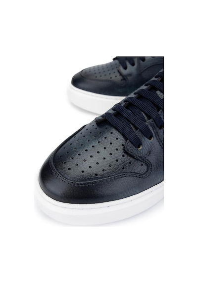 Tamer Tanca Erkek Hakiki Deri Lacivert Sneakers & Spor Ayakkabı 1093 054 Erk Ayk Y25 Lacı Alk Lacivert