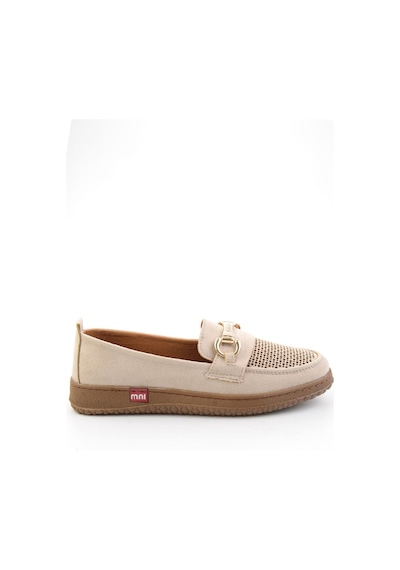 Krem Süet Kadın Loafer Ayakkabı K01536105272