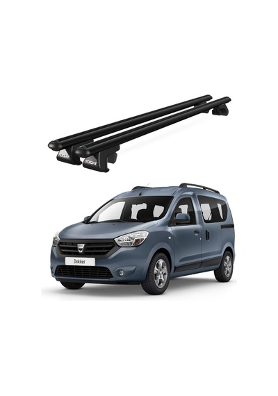 Venüs Dacia Dokker Van 2012 Ve Sonrası Uyumlu Siyah Ara Atkı Port Bagaj Tavan Barı