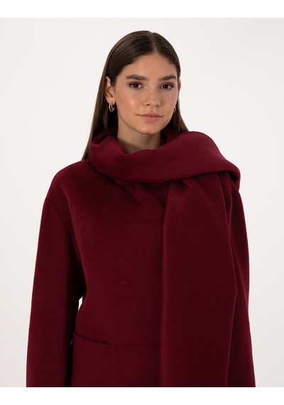 Pierre Cardin Kadın Bordo Kaban 50314273-vr014 Bordo