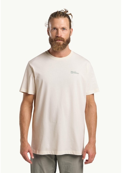 Jack Wolfskin Essential T M Erkek T-shirt-29706 Krem