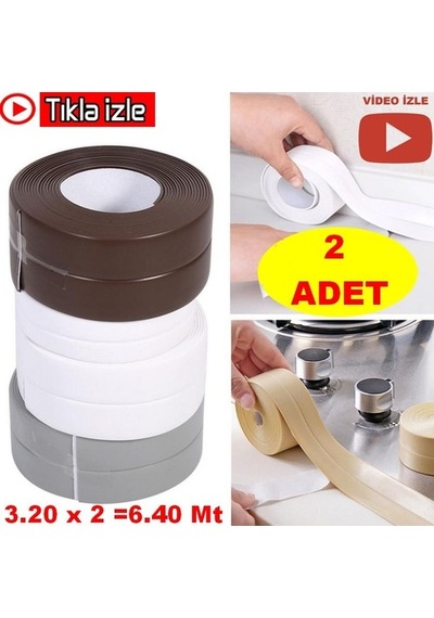 2 Adet Su Sızdırmaz Bant Mutfak Banyo Duvar Küvet Lavabo Bantı (457117283)