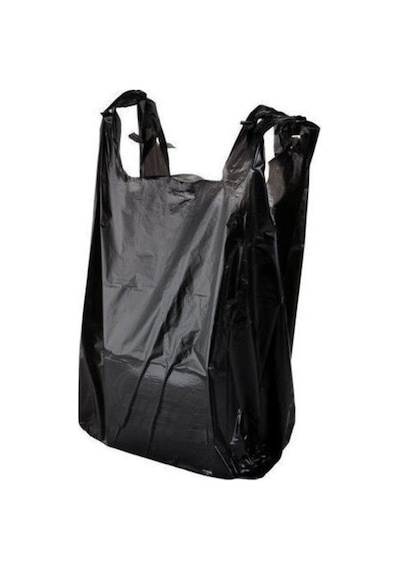 Hışır Atlet Poşet Renk Siyah Orta Boy 28x50 Cm 1 Kg