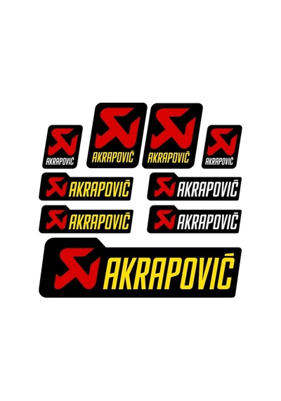 Akrapovic Sticker Set Sticker Seti