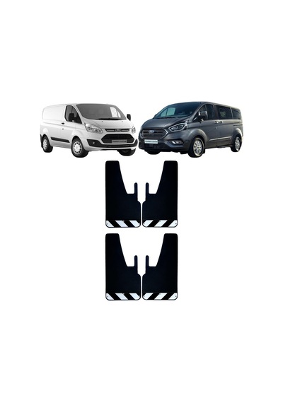 Ford Transit Tourneo Custom Siyah-beyaz Fosforlu 4'lü Paçalık Çamurluk Tozluk Frd0fx02801