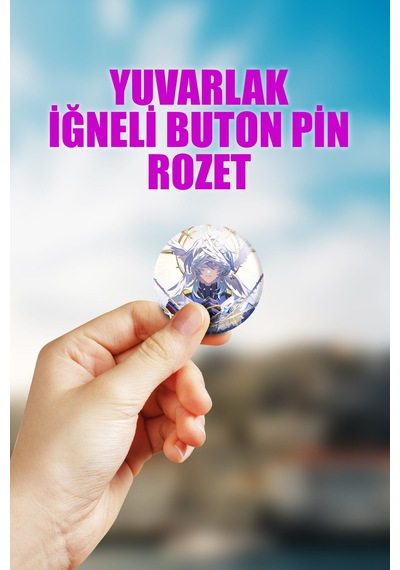 Honkai Star Rail Sunday Çanta Süsü Rozet İğneli Buton Rozet Seti 1 Adet Tekli