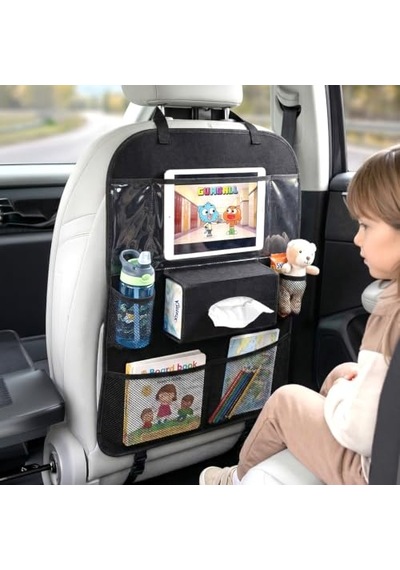 Araç İçi Koltuk Arkası Organizer Koruyucu Kılıf Eşya Düzenleyici Tablet Tutucu Organizer Tek Ebat Genel
