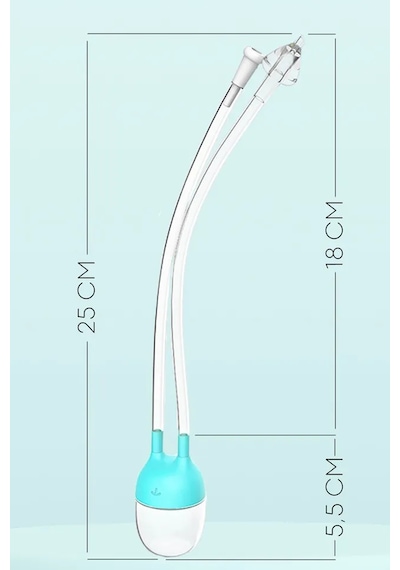 Babyhope Esp-923 Bebek & Çocuk Burun Aspiratörü 0-10 Yaş Uyumlu Temizleme Cihazı Mavi