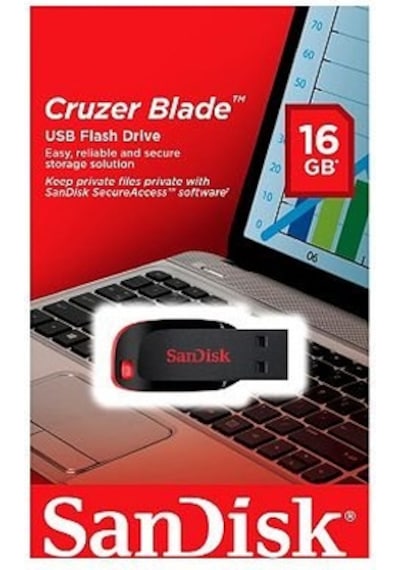 SanDisk Cruzer Blade SDCZ50-016G-B35 16 GB USB 2.0 Flash Bellek