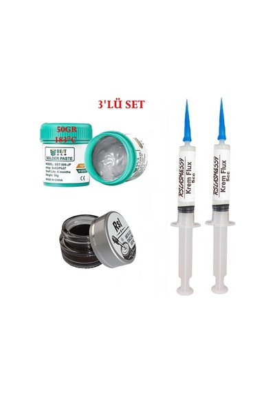 Best Krem Lehim 183 C 50gr Havya Uc Temizleyici Krem Ve Flux Lehim Toplama Seti01
