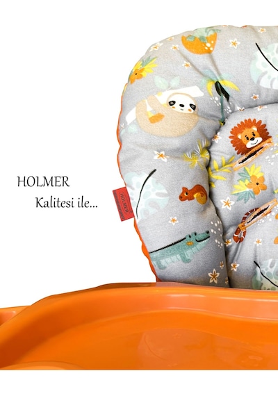 Holmer Organik Mama Sandalyesi Minderi & Kılıfı Kemer Deliksiz