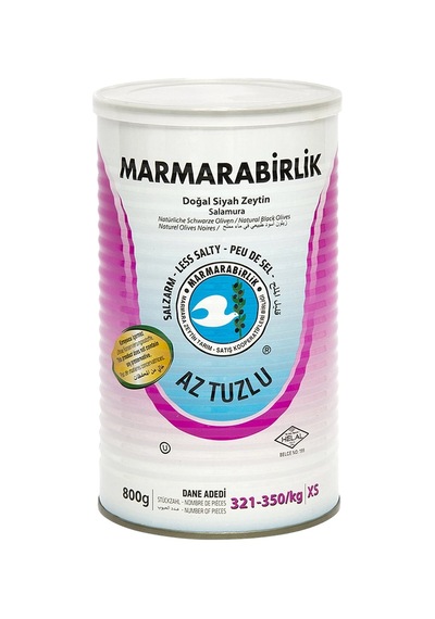 Marmarabirlik Hususi Az Tuzlu Siyah Zeytin 800 Gr
