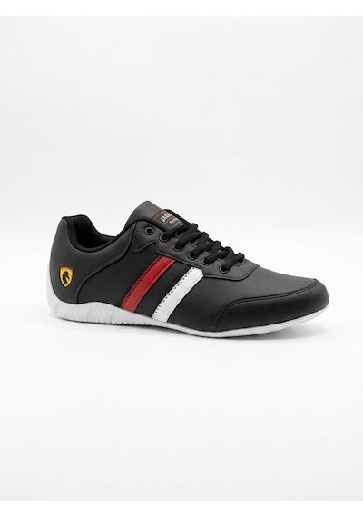 Hayo Erkek İnce Taban Rahat Konforlu Kibar Günlük Sneaker Spor Ayakkabı Siyah - Kırmızı Hayo Erkek İnce Taban Rahat Konforlu Kibar Günlük Sneaker Spor Ayakkabı Siyah - Kırmızı