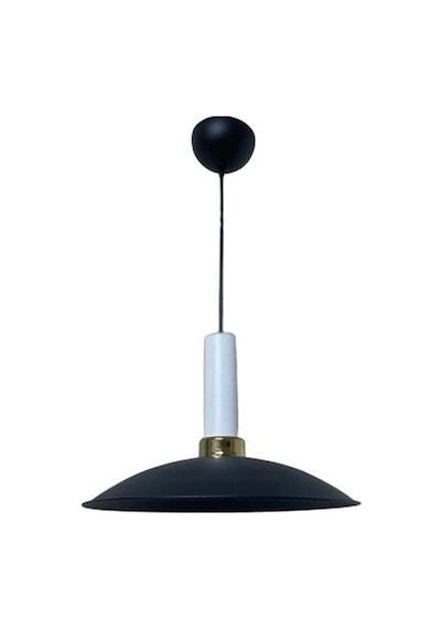 Dylight Retro Metal Dekoratif Siyah Rustik Tekli Sarkıt Avize Çap 35 Cm Beyaz