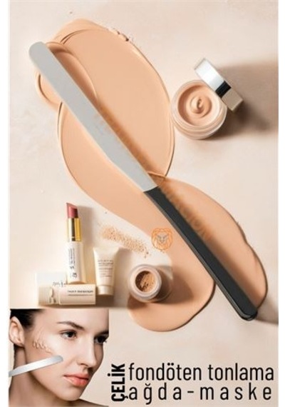 Zenvac Maske Sıvı Fondöten Tonlama Spatulası Çelik Zenvac29