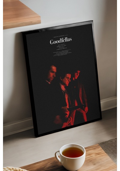 Godfellas Siyah Ahşap Çerçeveli Poster, Film Duvar Tablosu