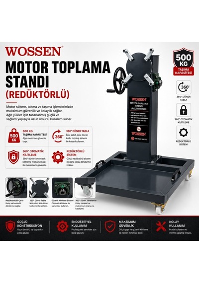 Wossen Motor Toplama Sehpası Redüktörlü 500 Kg